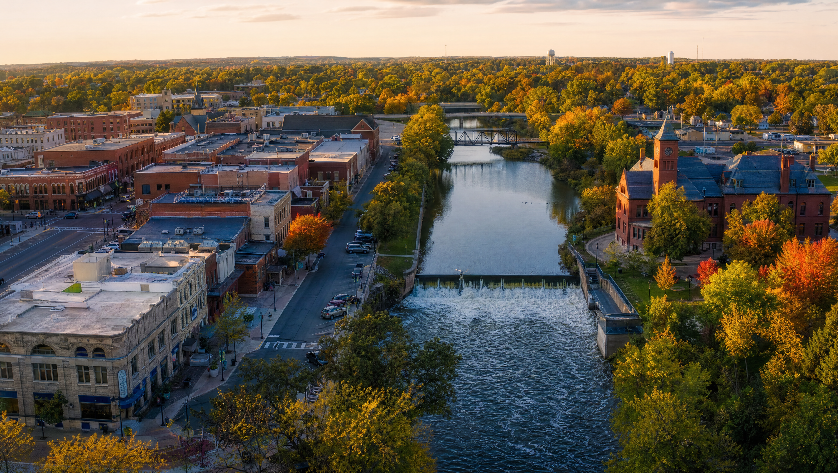 Downtown River Falls, Wisconsin